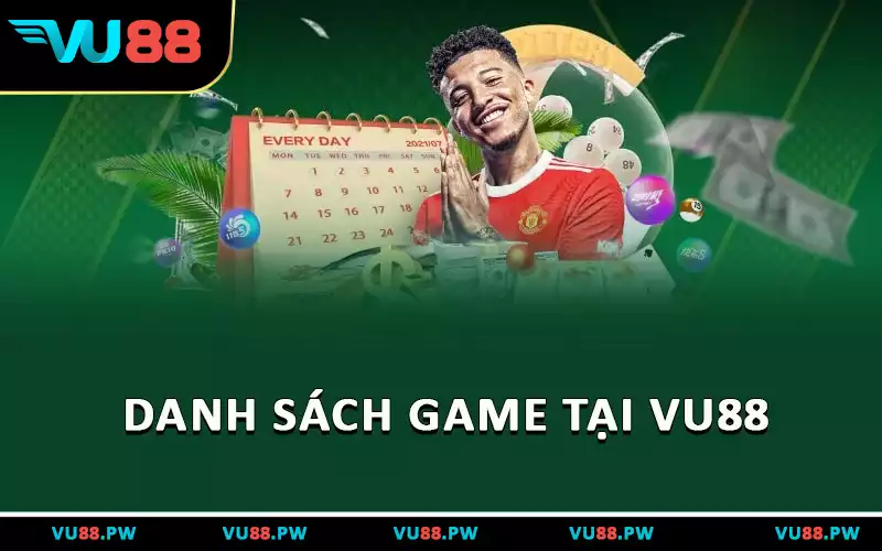 Danh sách game tại VU88