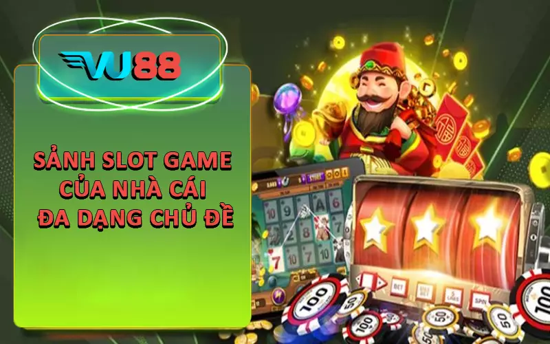 Sảnh slot game của nhà cái đa dạng chủ đề